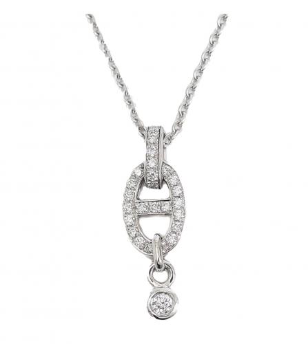 HERMES CHAINE DANCRE DIAMOND NECKLACE