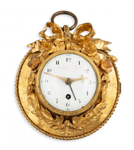 A Louis XVI style gilt bronze clock 19th century