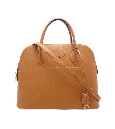 HERMES BOLIDE 35 GOLD BAG