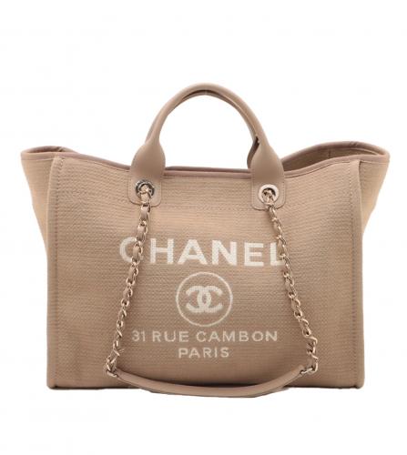 Chanel Deauville GM tote bag beige