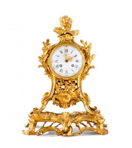 A Louis XV mounted clock
