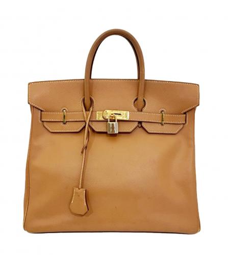 Kelly 35 HERMES togo orange - VALOIS VINTAGE PARIS