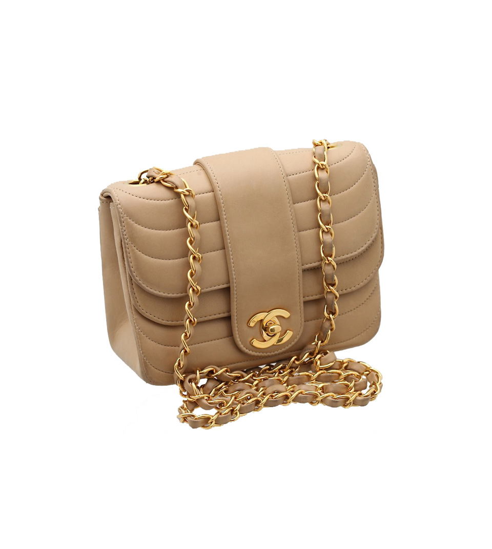 beige chanel mini