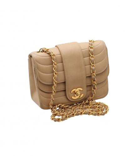 CHANEL MINI FLAP BAG BEIGE