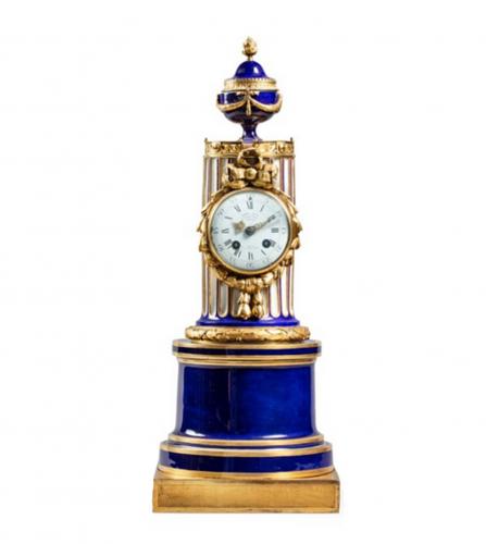 A Louis XVI Sèvres porcelain clock
