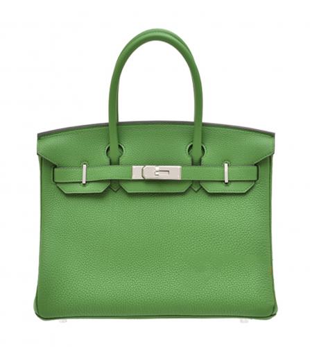 HERMES Birkin bag 30 Vert yucca Togo