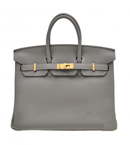 HERMES Birkin bag 25 Gris meyer Togo