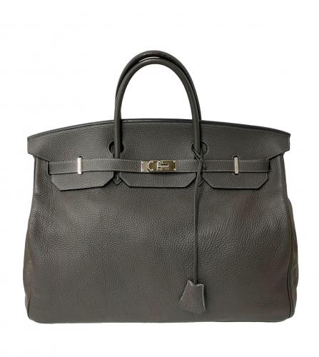 HERMES BIRKIN 50 TAURILLON CLEMENCE GRAPHITE