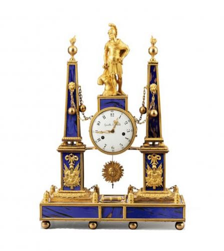 A Louis XVI  pendule portique clock