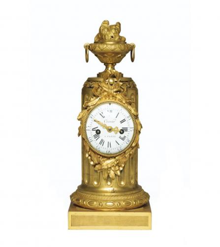Louis XVI Period gilt bronze clock