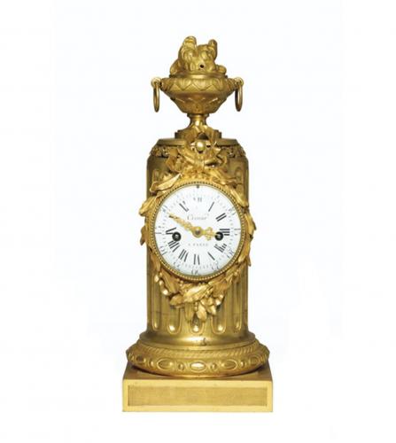 Louis XVI Period gilt bronze clock