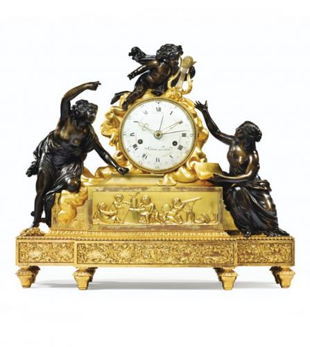 Louis XVI Vigilance and Study Clock