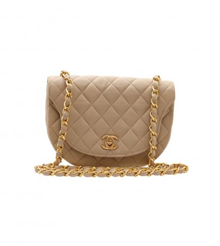 CHANEL BEIGE FLAP BAG