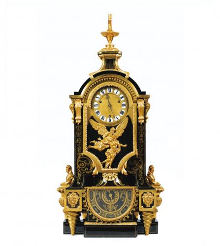  Louis XIV tortoiseshell barometer clock