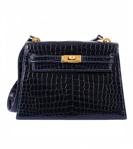 Hermes Paris Vintage Shoulder Crocodile Hand Bag. Hermes 