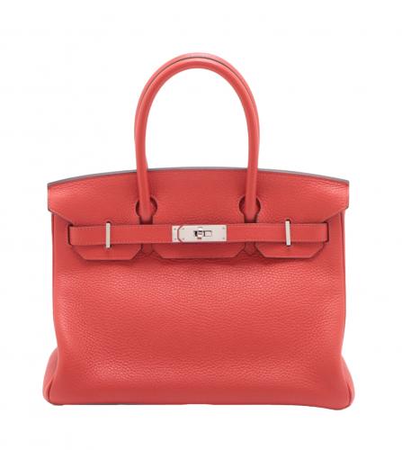 Hermes Birkin 30 Taurillon Clemence Red