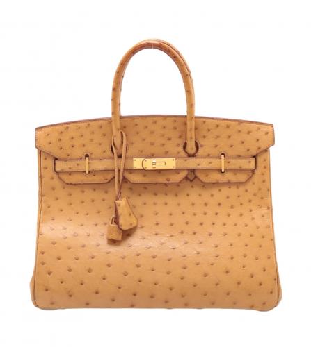 Hermes Birkin 35 Ostrich Chestnut