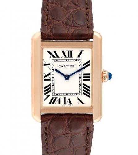 cartier tank solo watch leather strap