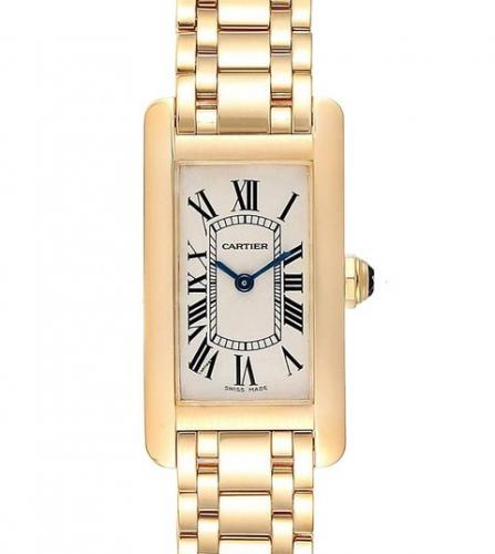 CARTIER TANK AMERICAINE WATCH yellow gold