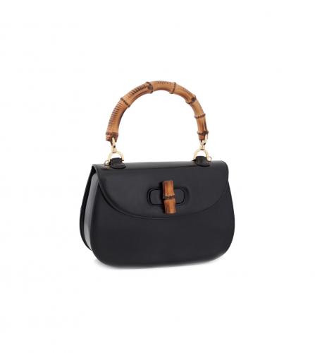 GUCCI BLACK BAMBOO BAG