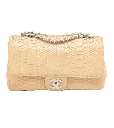 CHANEL PYTHON FLAP JUMBO BAG