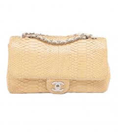 CHANEL PYTHON FLAP JUMBO BAG