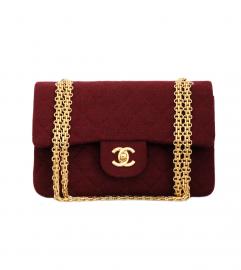 CHANEL WINE RED FLAP BAG