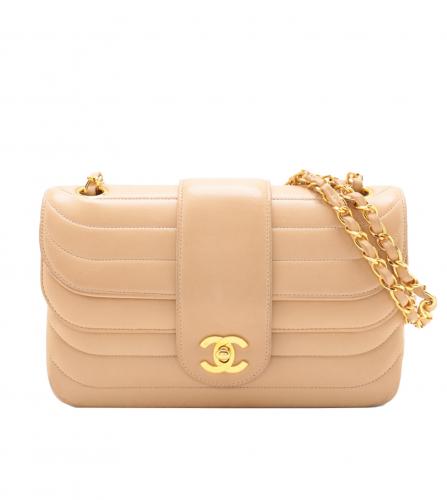 CHANEL FLAP BAG BEIGE