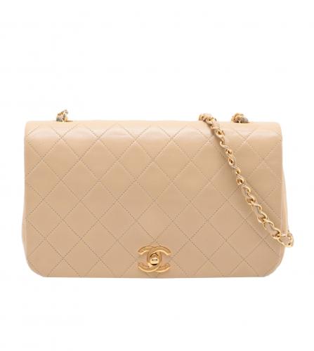 CHANEL FLAP BAG BEIGE