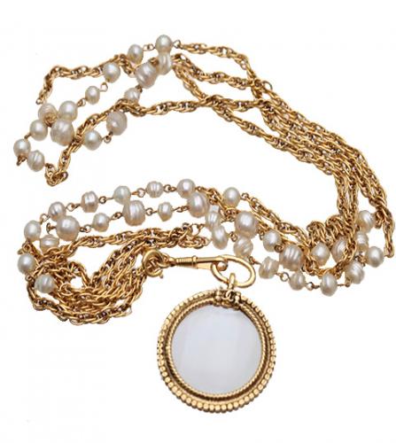 CHANEL PEARL LOUPE LONG NECKLACE