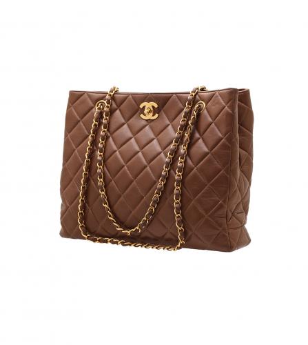 CHANEL BROWN TOTE BAG