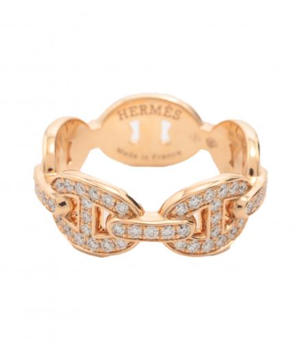 HERMES CHAINE DANCRE GOLD RING