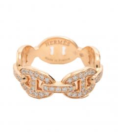 HERMES CHAINE DANCRE GOLD RING