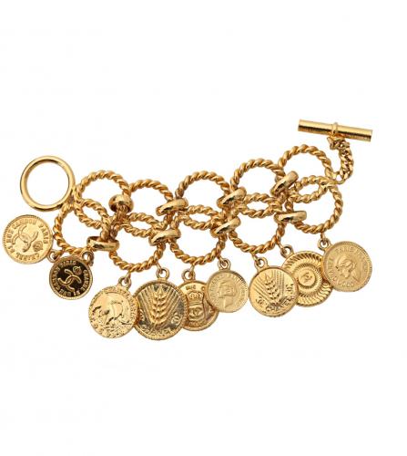 CHANEL COIN CHARM BRACELET