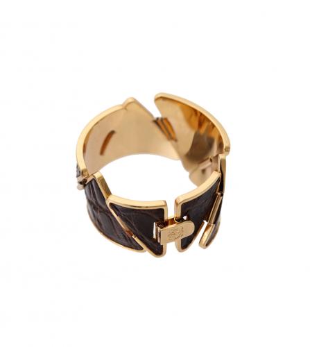 LOEWE BROWN WIDE BANGLE