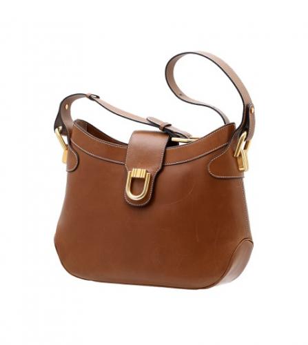 DELVAUX BROWN SHOULDER BAG