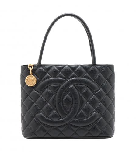 CHANEL BLACK TOTE BAG