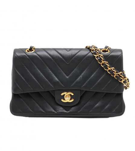 CHANEL BLACK FLAP 25