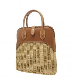 Hermes Bolide Picnic Osier Bag Wicker Barenia