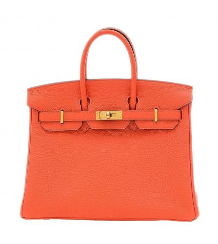 HERMES BIRKIN 25 TOGO CAPUCINE