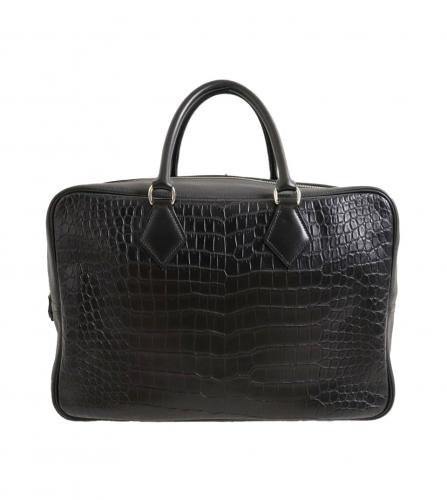 HERMES PLUME 40 POROSUS MUD BLACK