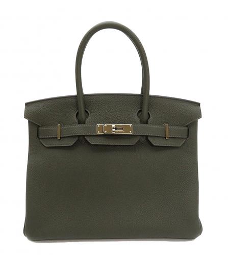 HERMES BIRKIN 30 TOGO VERT GRIS