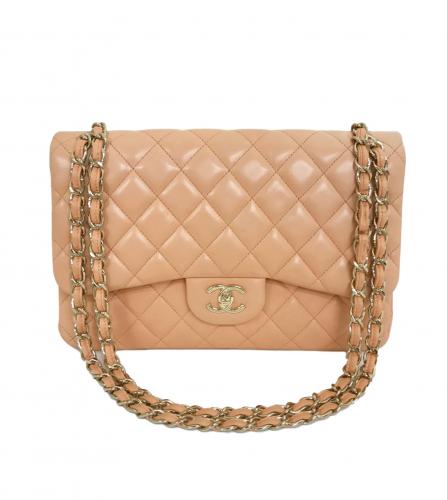 CHANEL MAXI FLAP BAG PINK