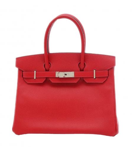 HERMES BIRKIN 30 EPSON ROUGE CASAQUE