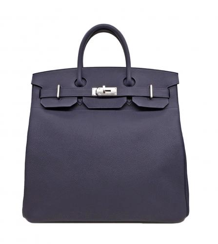 HERMES HAUT A COURROIES 40 TOGO BLEU NUIT