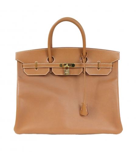 HERMES BIRKIN 40 COURCHEVEL GOLD