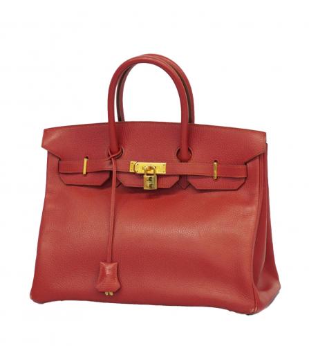 HERMES BIRKIN 35 FJORD ROUGE VIF