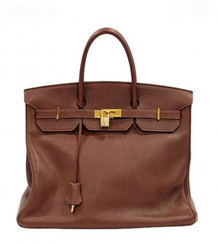 HERMES BIRKIN 40 TAURILLON CLEMENCE BROWN