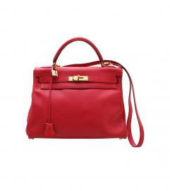 HERMES KELLY 32 RED GULLIVER