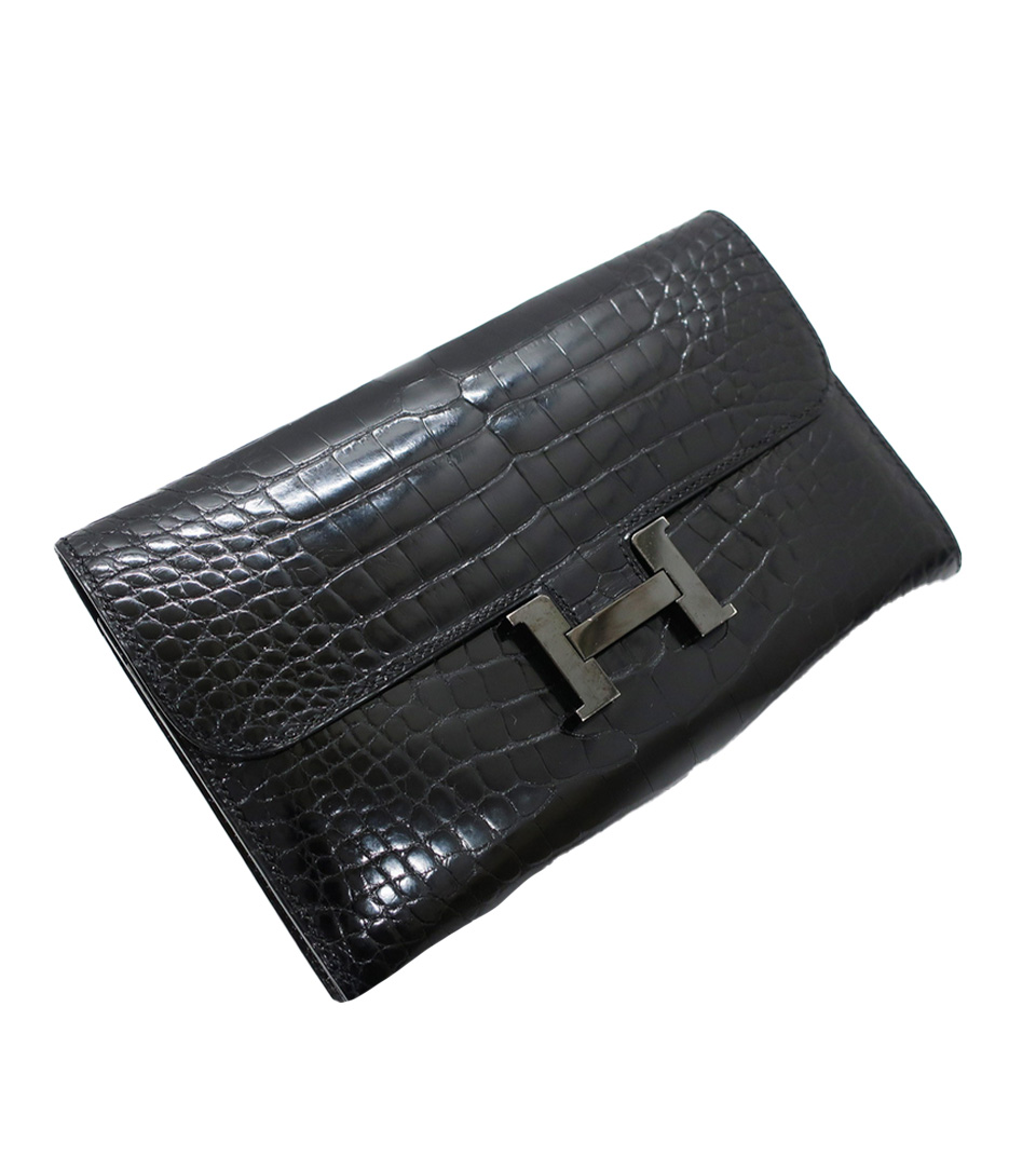 hermes constance wallet crocodile